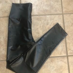 Faux leather leggings